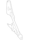 1k5-827-302-a Volkswagen Genuine Jetta Hinge