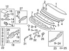 1q0-825-307-f Volkswagen Genuine Eos Hinge