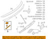 2047430093 Mercedes Oem Trunk Molding Mount Kit