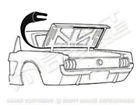 3020-703-64 Goodmark Trunk Weatherstrip Convertible-coupe