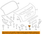 51242759609 Mini Oem Cooper Trunk Striker