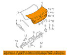 54377256742 Bmw Oem 10-13 328i-trunk Lid