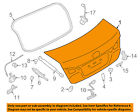 57509al00a9p Subaru Oem 15-16 Legacy-trunk