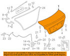G4-trunk 5920a208 Mitsubishi Oem Mirage Lid