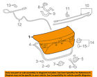 6440107150 Toyota Oem 13-16 Avalon-trunk Lid