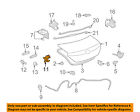 64640aa020 Toyota Oem Solara Trunk Assembly