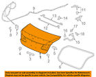 68500t2aa80zz Honda Oem 13-16 Accord-trunk Lid