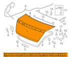68500t3la90zz Honda Oem 13-16 Accord-trunk Lid
