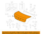68500ta5a90zz Honda Oem 11-12 Accord-trunk