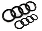708315882365 Audi Rings Gloss Black Grill Trunk Tt Badge