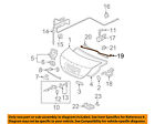 74871svba00zz Honda Oem Civic Trunk Bar Torque Rod Right