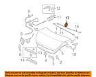 74873te0a00 Honda Oem Accord Trunk Spring Clip