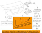 7582702030 Toyota Oem Corolla Trunk Molding