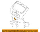 817201e020 Hyundai Oem Accent Liftgate Tailgate
