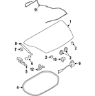 84415-1et0a Nissan 844151et0a Genuine Oem