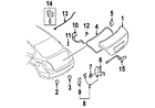 84621-ja00b Nissan 84621ja00b Genuine Oem