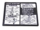 894b Millenium Industries New Trunk Lid Bumper Jack Instruction Sticker Monte