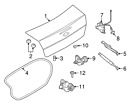 8s4z-5440110-a Ford Genuine Focus Trunk