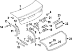 8v5-827-374 Audi Genuine Oem Trunk Lid Buffer