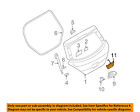 90606el01a Nissan Oem Versa Liftgate Tailgate Outside Exterior
