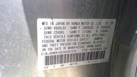 170-60741b Acura Trunk/hatch/tailgate With Rear View Camera Fits 06-08 Rl 242528