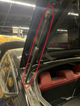 748703s5305 Acura 23 24 25 Integra Left Rear Trunk Lid Motor Strut Shock Assembly Manual Lift 18k