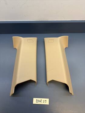 Bmw 51437117476 3 Series E91 Touring C Pillar Trim Panel Cover Pair Beige 7117475 7117476