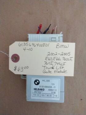 Bmw 6964008-01 2002- 2005 E65 E66 760li 760i Liftgate Control Module 6135696400801