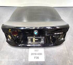 7347927 Bmw 15-20 Oem F36 Rear Trunk Lid Tail Gate Upper Door With Glass Assy Black 668