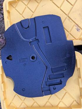 9120134 Bmw 2008-2010 535xi E60 Rear Trunk Spare Wheel Tire Cover Tool Holder Foam Oem