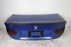 9274358 Bmw 14-16 4 Series F32 Coupe Trunk Lid Complete With Camera And Spoiler Blue B45 Oem