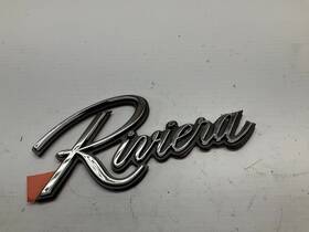 1261160 Buick 79-85 Riviera Chrome Monogram Emblem Name Plate Q 1261160 Buick 79-85 Riviera Chrome Monogram Emblem Name Plate Q