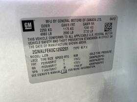 640.gm8l12 Chevrolet Truck Equinox 2012 Lid Motor Pull Down 104568421