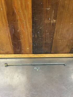 4246402 Fiat X 1/9 Original Hood / Front Trunk Prop Rod. #4246402. Used. Kf236