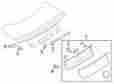 Fr3z6342528aa Ford Oem Deck Lid Finish Panel Image 1