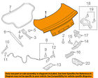 Fr3z7640110c Ford Oem 15-16 Mustang-trunk Lid