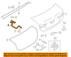 Ghk152720e Mazda Oem Trunk Left