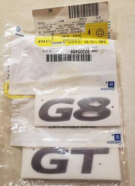 92205487 Gm 2008 2009 Pontiac G8 Gt Rear Trunk Lid Emblem Chrome Oem Genuine