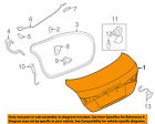 H43003sgba Nissan Oem 13-16 Sentra-trunk Lid