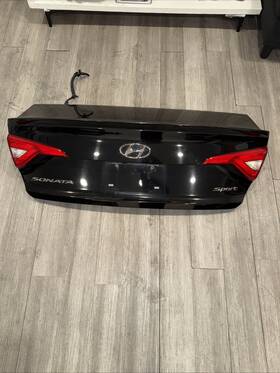 Lid-60932a Hyundai 15-17 Sonata Trunk Deck Lid With Camera Spoiler And Lights Us Built Oem S3