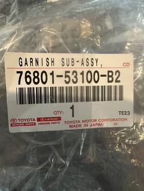 76801-53100-b2 Lexus Trunk Lid Applique Is 2014