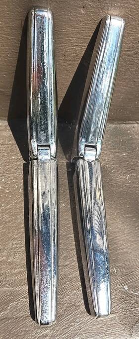 7eh7242705rh Lincoln 7eh7242705rh/7eh726707lh 1 Pair Original 1949 Trunk Lid Hinges 7eh-7242705