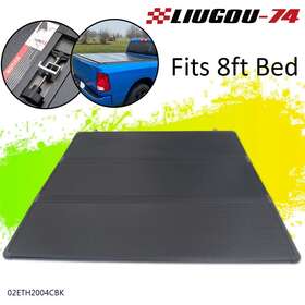 Lg-02eth2004bk8 Liugou74 Fit For 2014-2022 Toyota Tundra 8ft Bed Hard Four-fold Tonneau Cover With Hardware