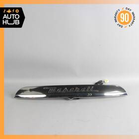 670017260 Maserati 14-17 Ghibli M157 Rear Trunk Lift Gate Handle Trim Black Oem