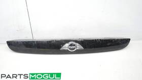 7362120 Mini 2015 Cooper Rear Trunk Lid Handle Opener Center License Plate Trim Oem