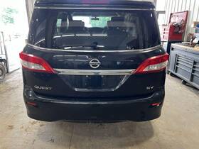 265503ws5a Nissan 12-17 Quest Sv Rear Trunk Decklid Manual Lift Gate Super Black Kh3