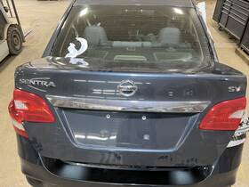 H43003sg2a Nissan 16-19 Sentra Sv Rear Trunk Decklid Lift Gate Graphite Blue Raq