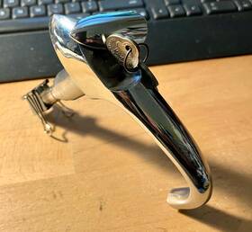 T-20039 Oldsmobile 1948 1949 Locking Trunk Handle With Gm Keys Circa 40s Deck Lid Inch Nos