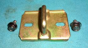 2244149 Orig Re-plated Mopar As Used On Various 68-74 A B E-bodies. #2244149. 1968-74 E-body Trunk Lid Latch Striker Catch V-nice W-bolts
