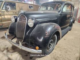 170.ch3s37 Plymouth Trunk Lid Fits 1937 P4 2dr Sedan 1296479